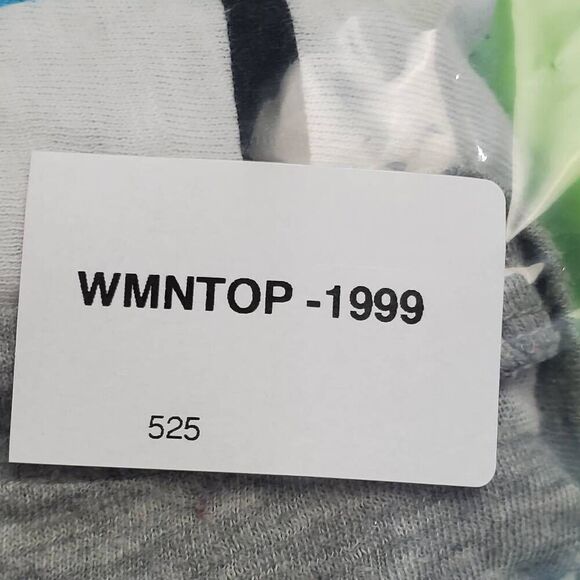 Victoria's Secret PINK Tank Top XS Blue Gray Stripe Pocket Racerback Cotton Blen - Picture 7 of 7